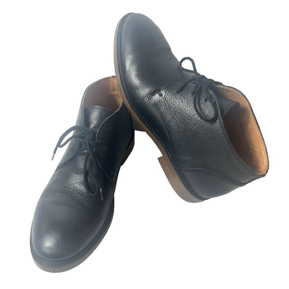 Sebago Black Leather Bryant Chukka Boots Men’s 11 M Lace Up Comfort Casual Shoes